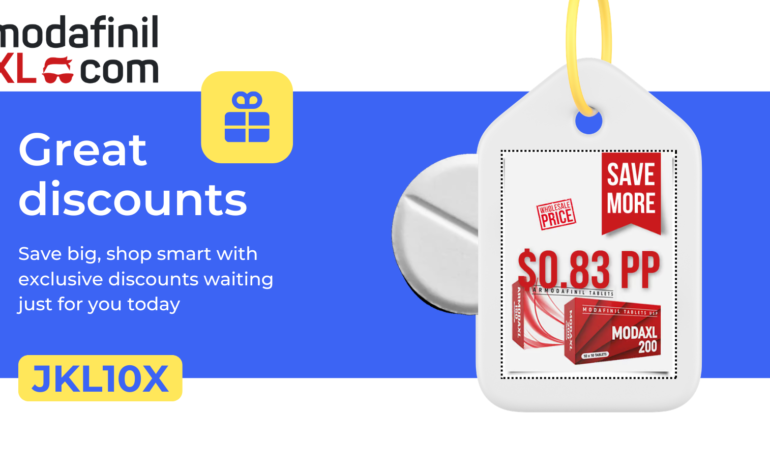 ModafinilXL Coupon Code JKL10X: Unlock a $50 Saving on Your Order